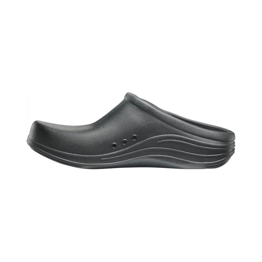 Aetrex Men's Bondi Clogs - Black | USA BHRDVJ5